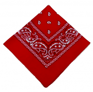 tamno crvena bandana marama
